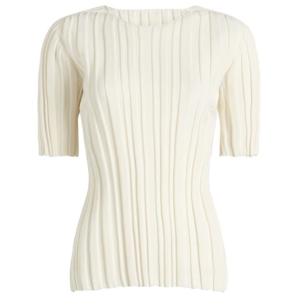 

Футболка из трикотажного полотна Pleats Please Issey Miyake, белый