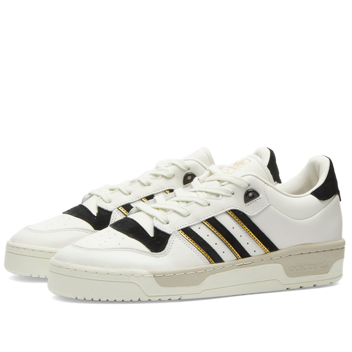 

Кроссовки Adidas Rivalry 86 Low, цвет Cloud White, Core Black & Ivory, Серый, Кроссовки Adidas Rivalry 86 Low, цвет Cloud White, Core Black & Ivory