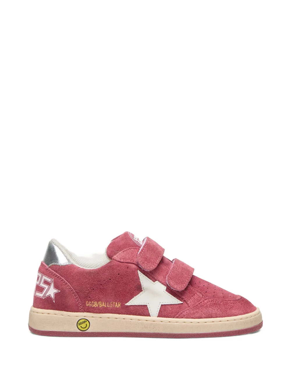 Кеды Ball Star с нашивками Golden Goose Kids, красный — фото 2