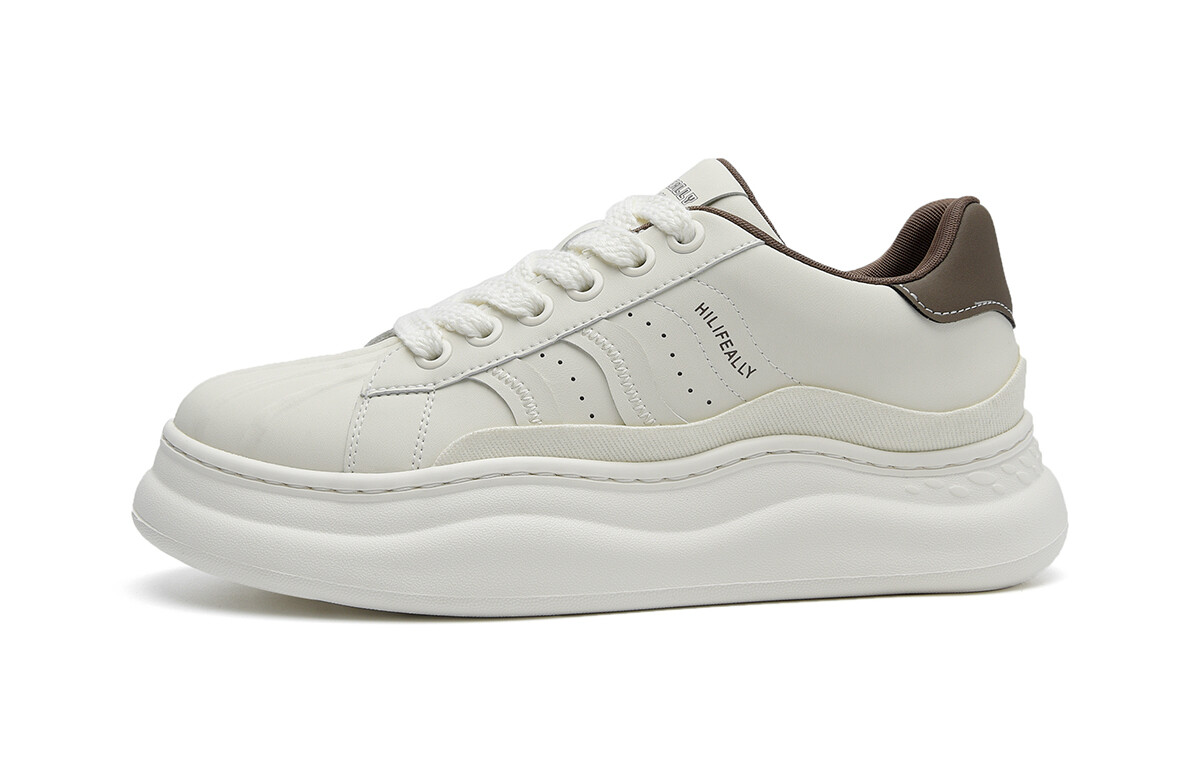 

Кеды HLA Skateboard Shoes Men Low-Top, белый/черный