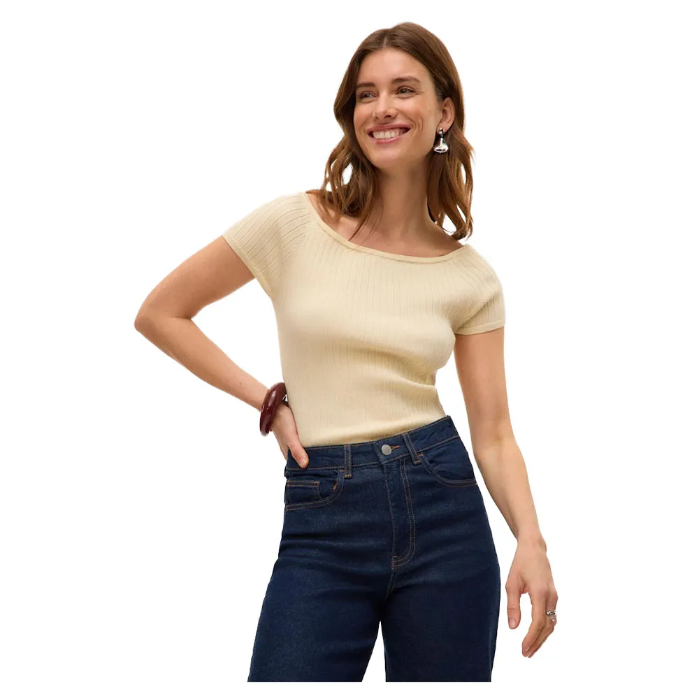 

Футболка с коротким рукавом Vero Moda Poppy, бежевый