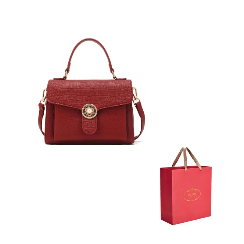 

PAYOT Женская сумка из искусственной кожи микрофибра бордового цвета, Burgundy