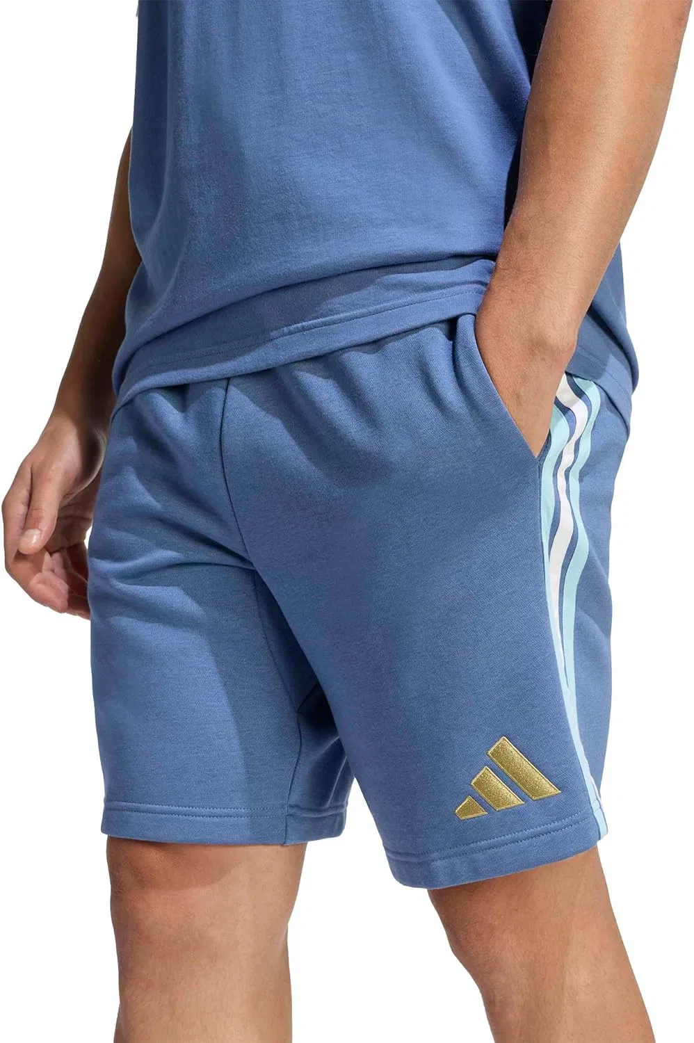 Шорты флисовые adidas Argentina Alphaskin, Crew Blue — фото 4