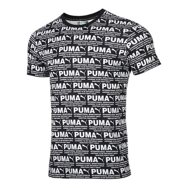 

Футболка all over printed logo tee 'black' Puma, черный