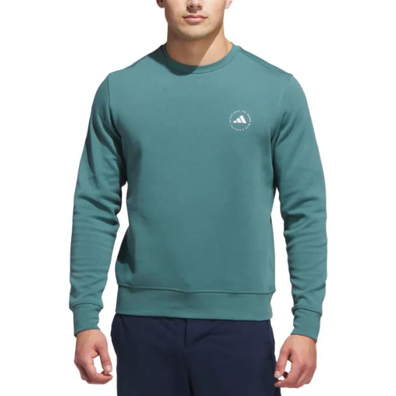Свитшот унисекс Vintage Blue Green, круглый вырез Adidas — фото 4