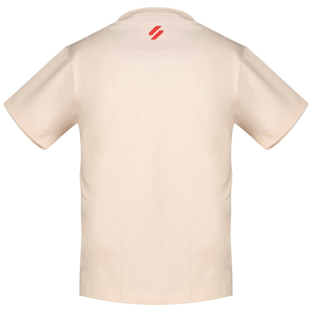 Футболка с коротким рукавом Superdry Sport Luxe Graphic Fitted, бежевый — фото 3