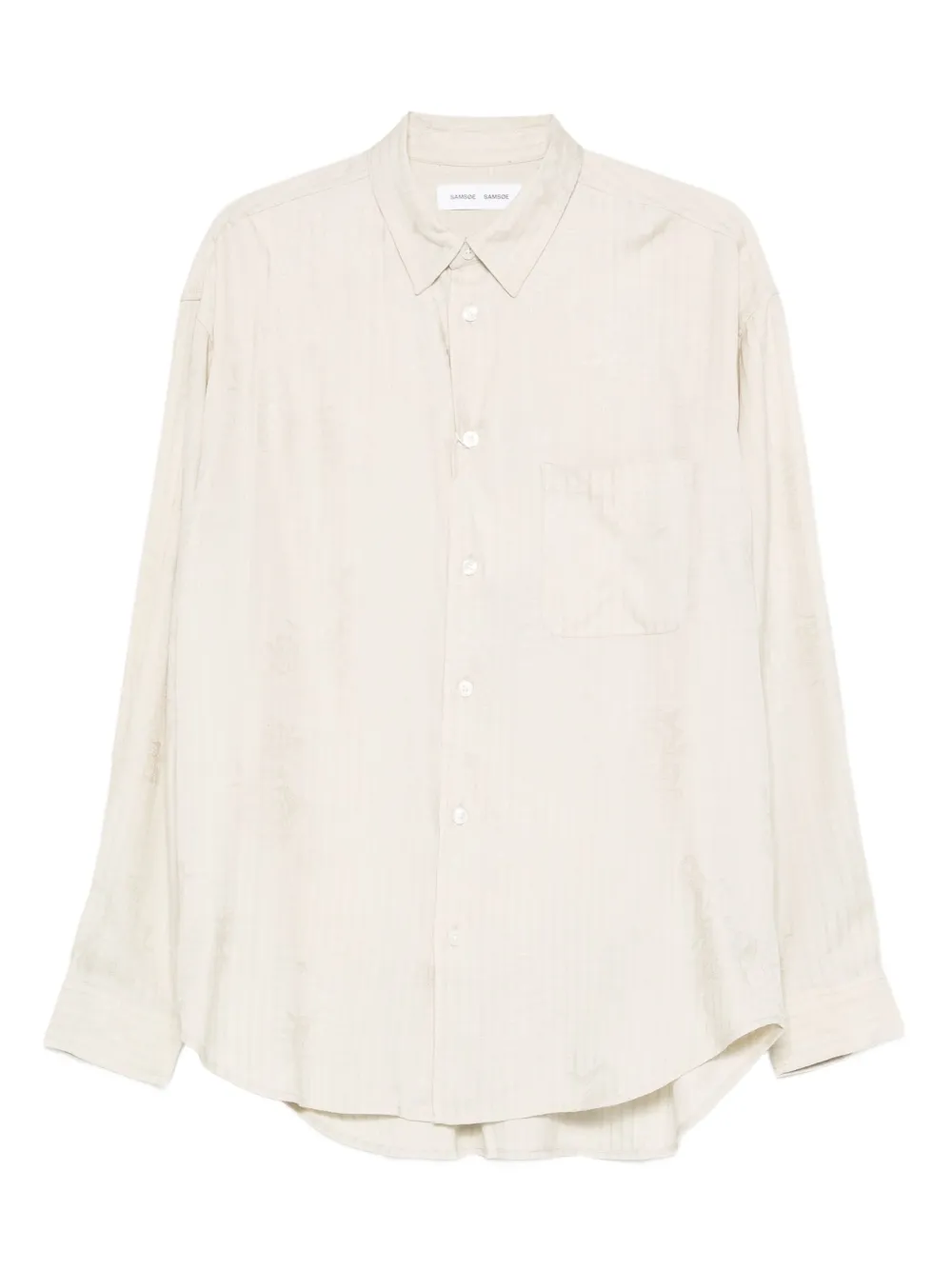 

Рубашка Saluan Samsoe Samsoe, серый