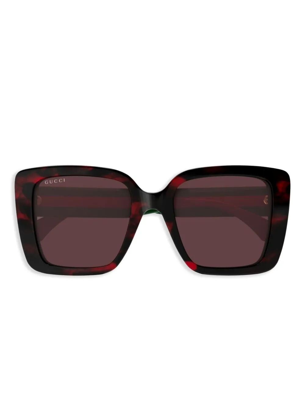 

Солнцезащитные очки с отделкой Web Gucci Eyewear, коричневый