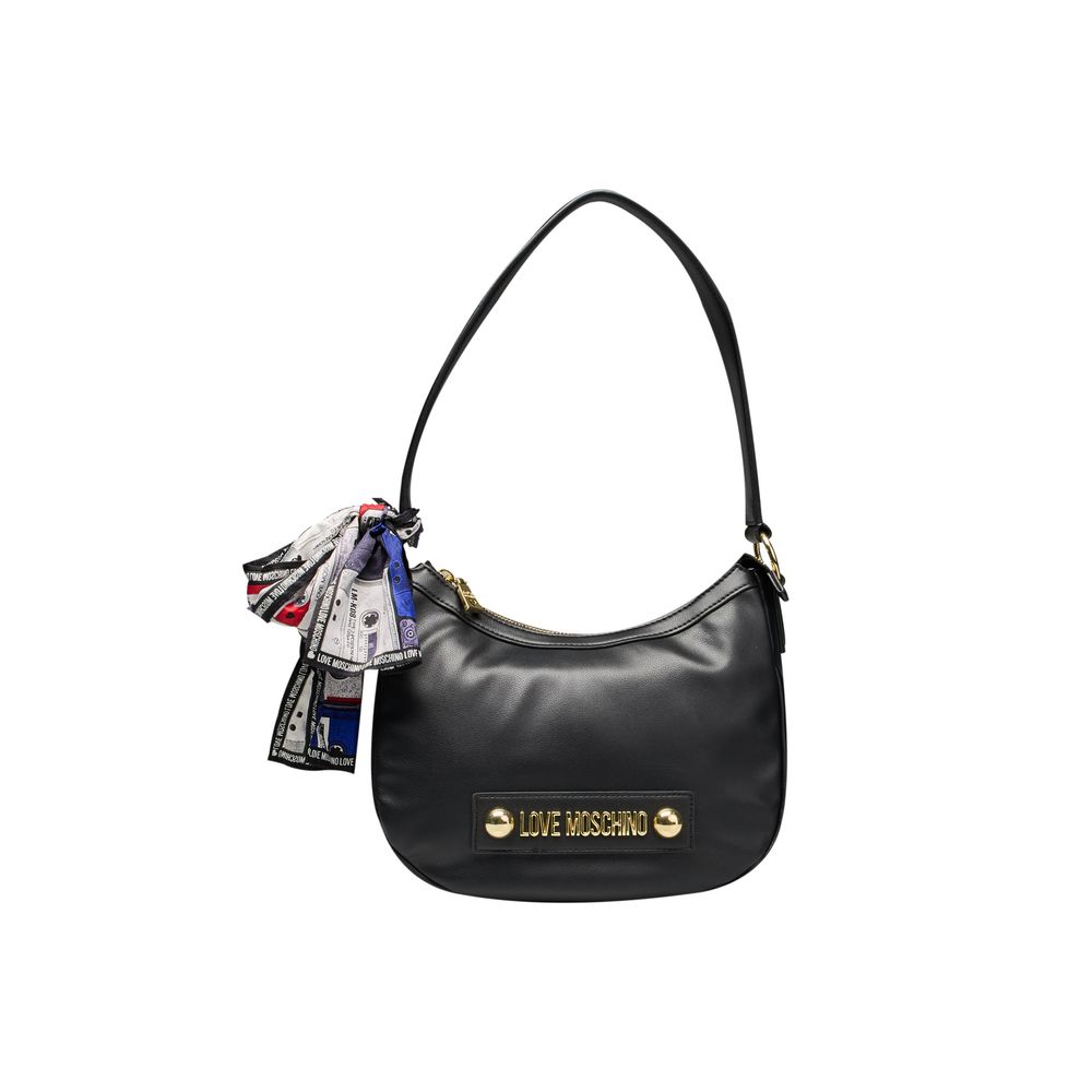 

Черная полиэтиленовая женская сумка LOVE MOSCHINO