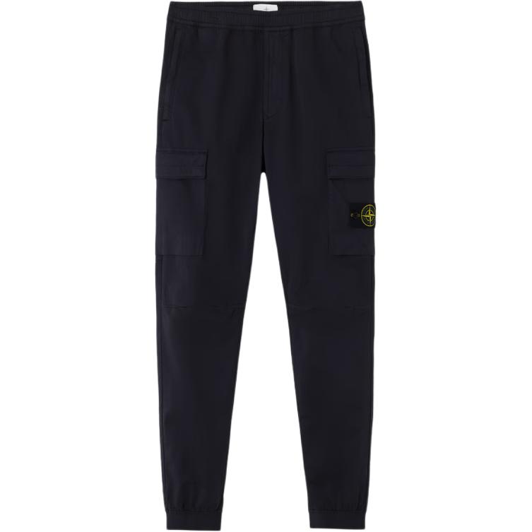 Карго-брюки с компас-нашивкой STONE ISLAND, черный