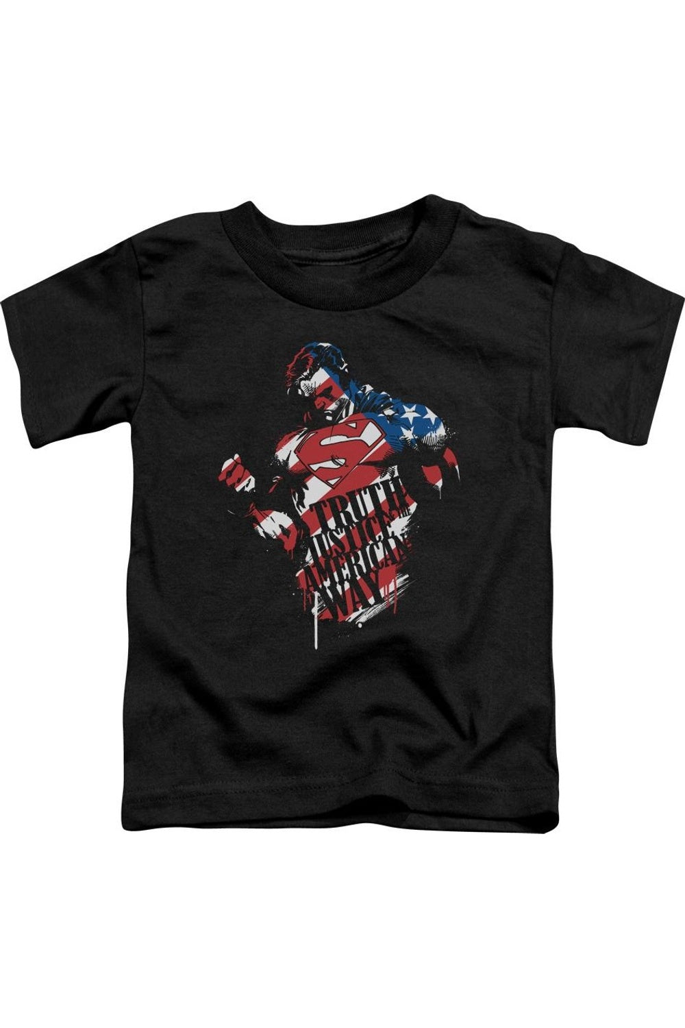 

Супермен Американский путь Футболка с коротким рукавом для малышей Gildan, черный