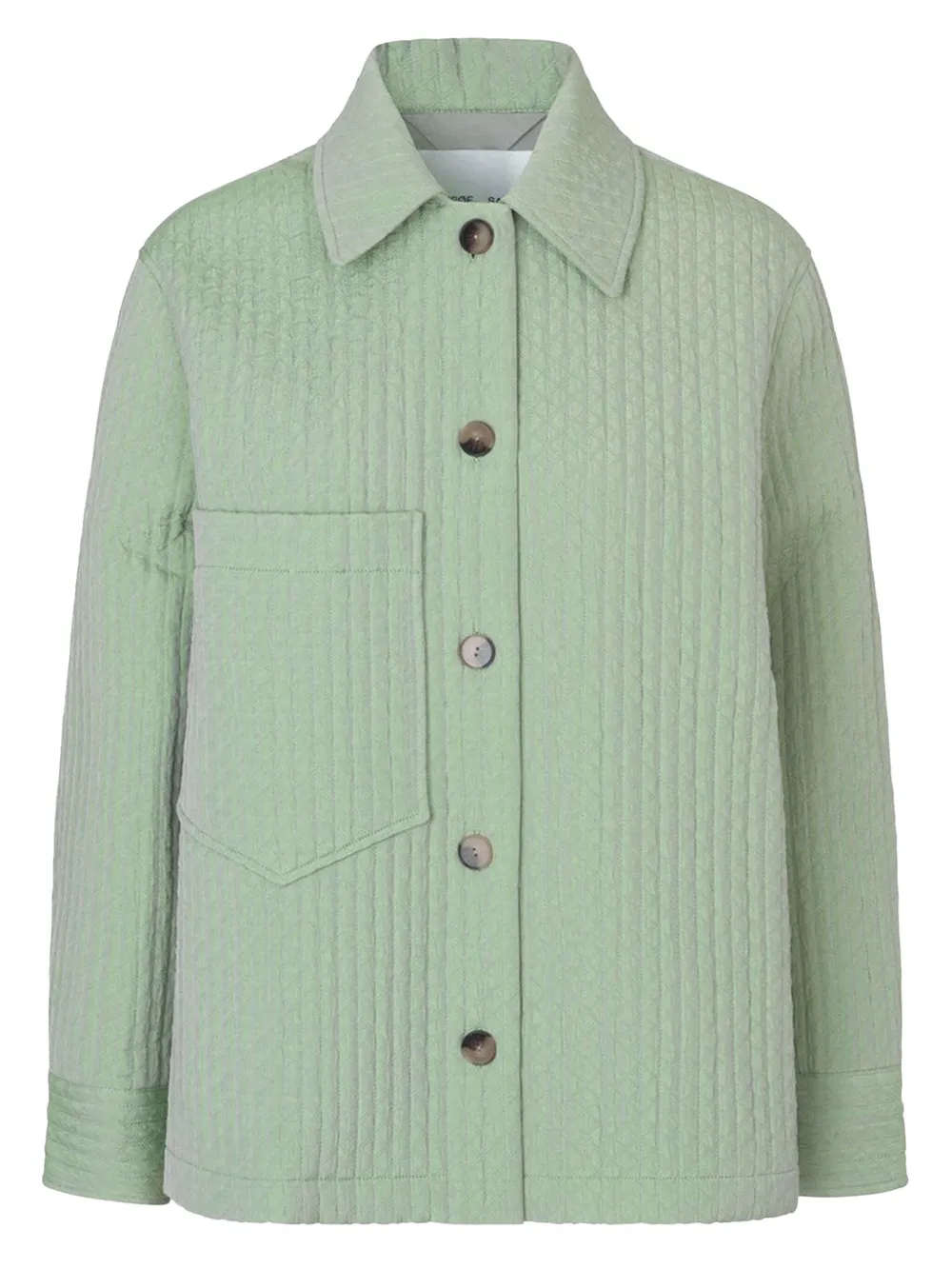 

Стеганая куртка с накладным карманом Samsoe Samsoe, зеленый