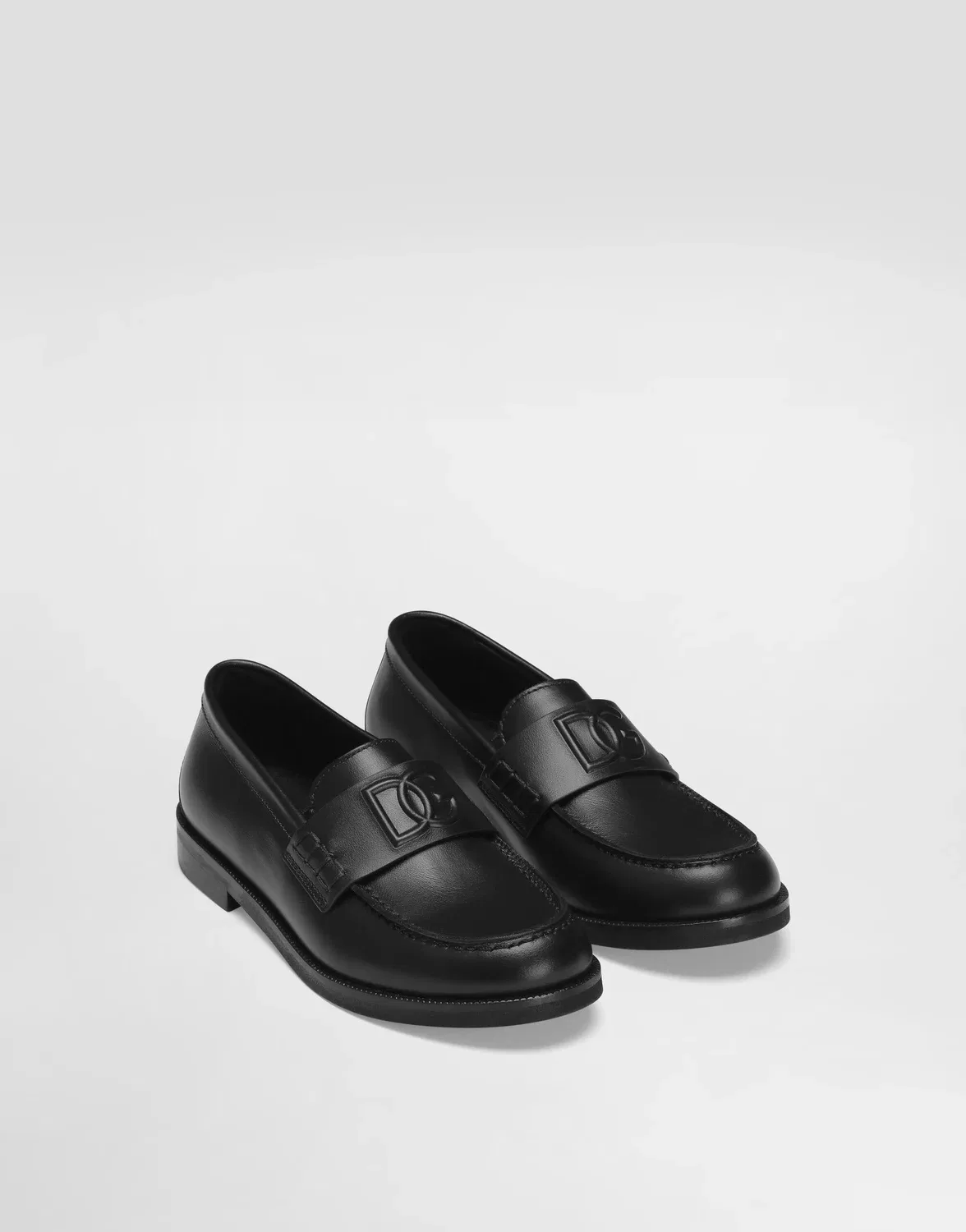 Лоферы из телячьей кожи наппа Dolce&Gabbana, черный — фото 3
