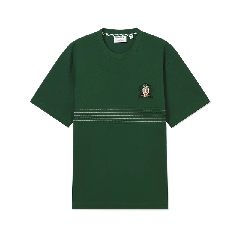 Футболка с вышитым значком LACOSTE, белый — фото 3