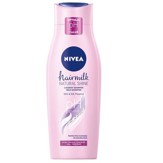 

Мягкий ухаживающий шампунь для тусклых волос 400мл Nivea, Hairmilk Natural Shine