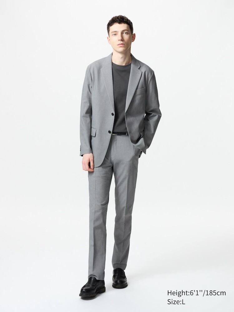 Куртка airsense шерстяная Uniqlo, цвет 05 серый — фото 2