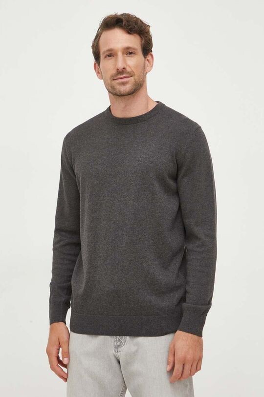 

Хлопковый свитер Barbour, серый