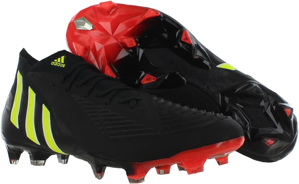 Футбольные бутсы Adidas Predator 18.4 FxG для мальчиков, черный/желтый/красный — фото 4