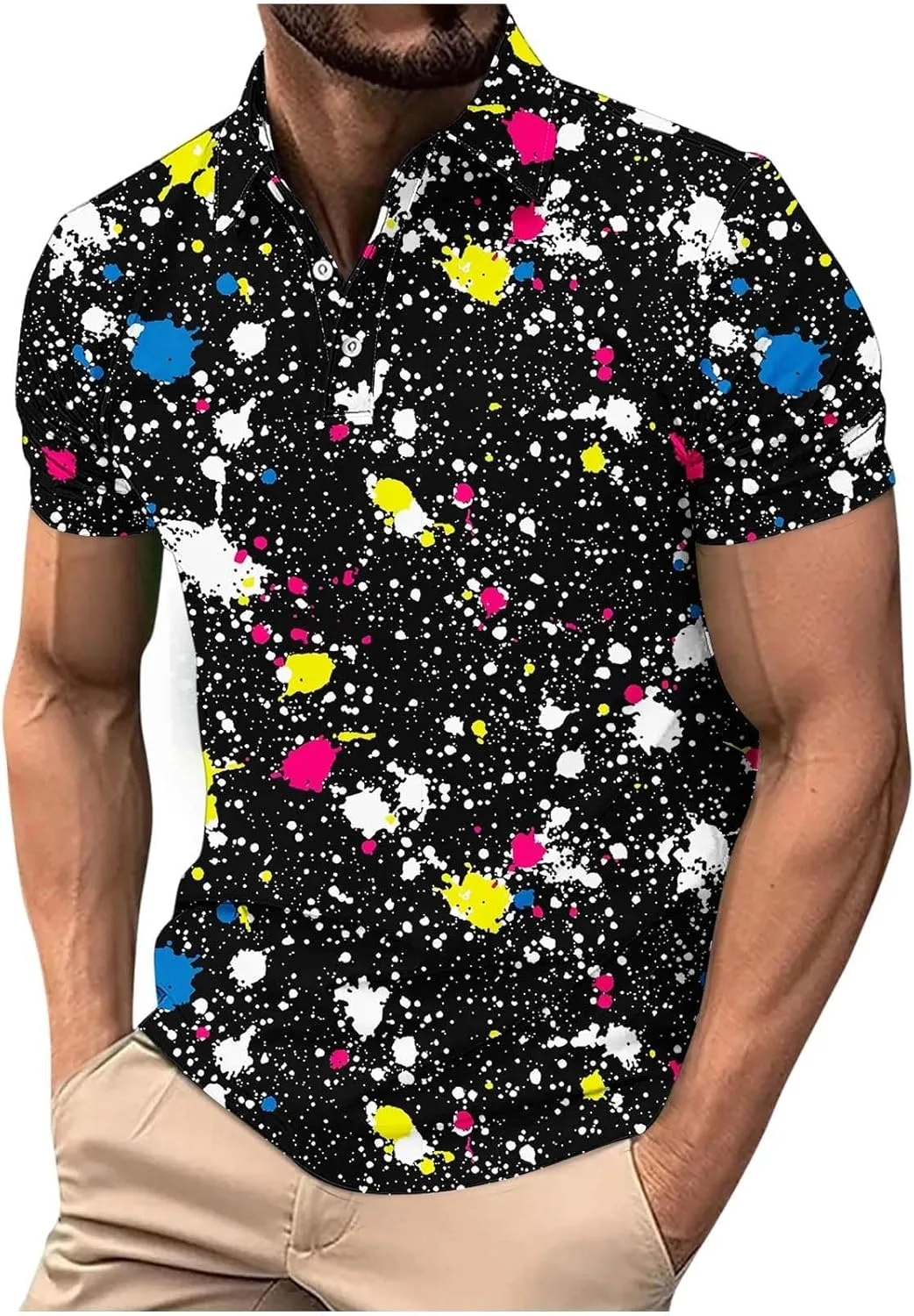 

Мужская летняя футболка Cambkatl с воротником для гольфа