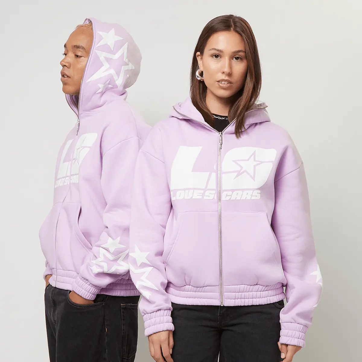

Худи Love Scars Star Full Zip, фиолетовый