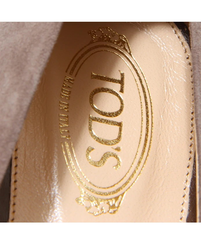 Стильные кожаные туфли из Италии Tod'S, коричневый — фото 4
