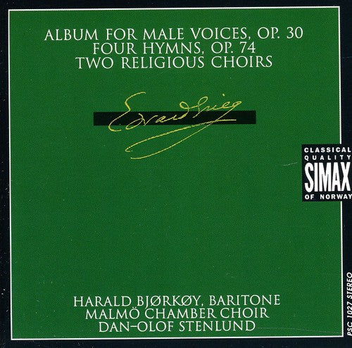 

CD диск Grieg / Bjorkoy / Malmo Chamber Choir / Stenlund: Album for Male Voices / 4 Hymns