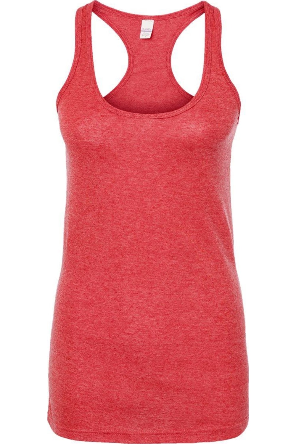 

Женская майка-борцовка Tultex Poly-Rich, цвет heather red