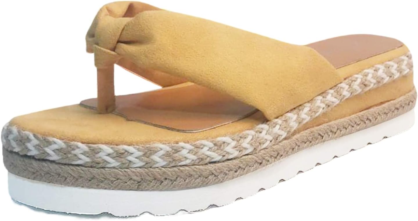 

Женские шлепанцы на платформе Generic, желтый