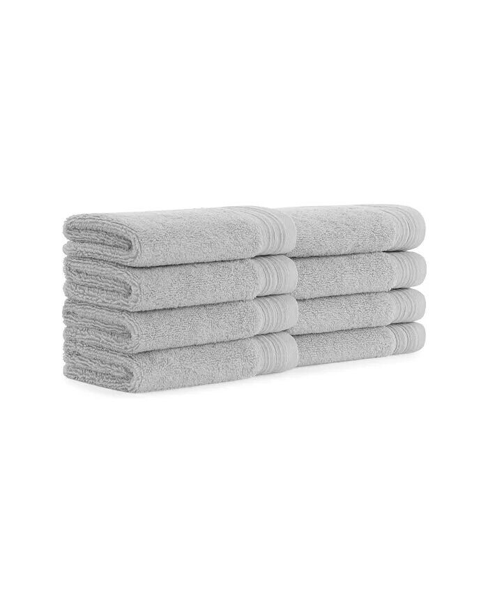 

Турецкие мочалки Anatolia (8 шт.), 13x13, 600 GSM, тканый добби в льняном стиле, чесаный хлопок кольцевого прядения, низкая крутка Aston and Arden, серый