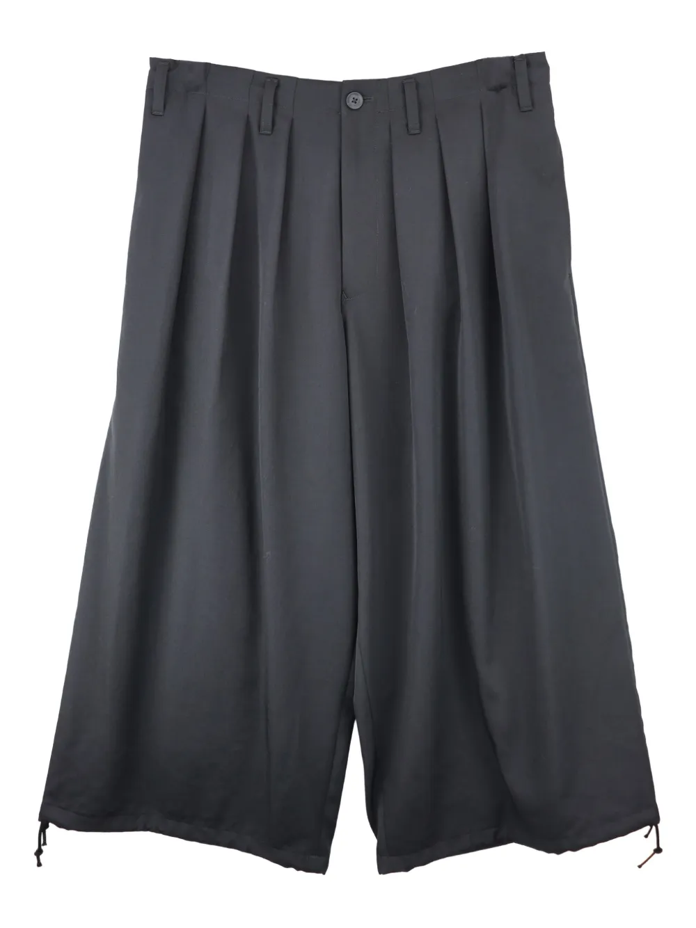 

Плиссированные брюки Yohji Yamamoto, черный