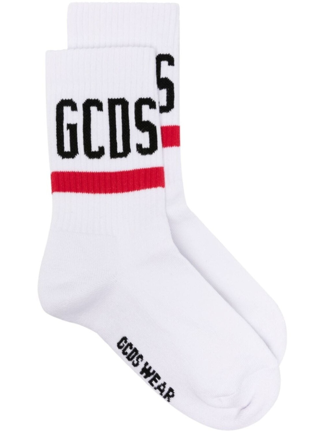 

GCDS носки с логотипом, белый