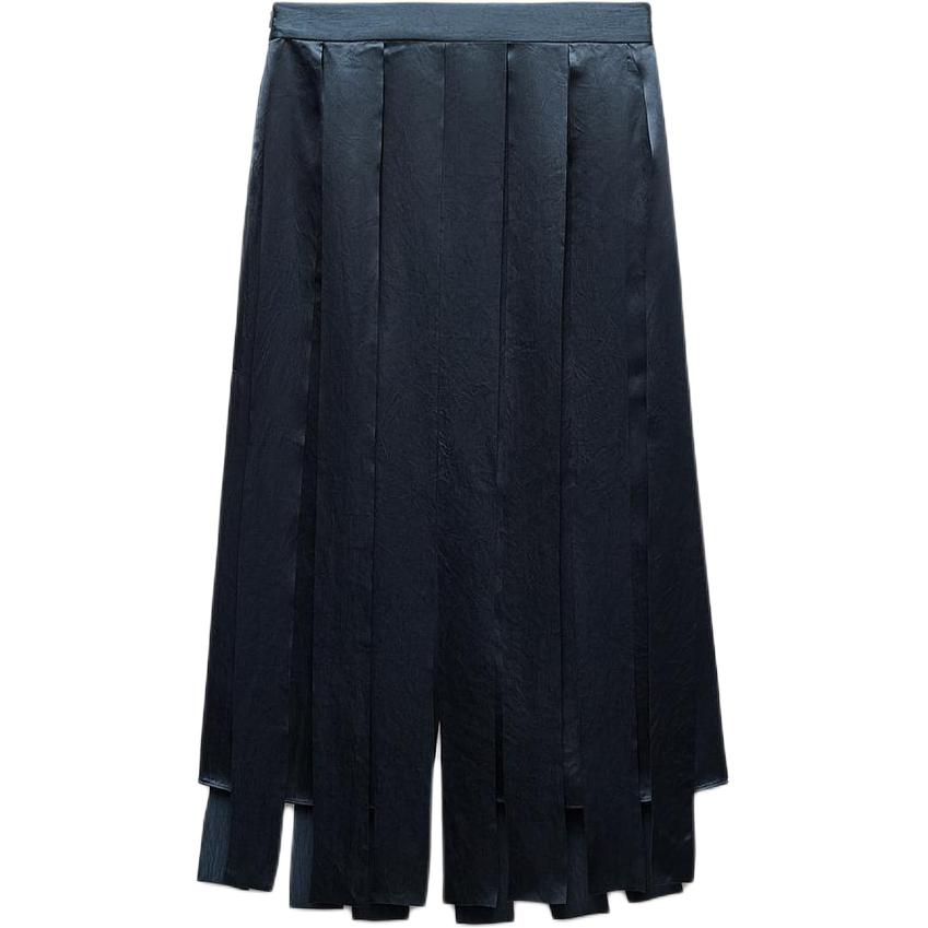 ZARA Повседневная длинная юбка ZW Series для женщин Dark Blue — фото 4