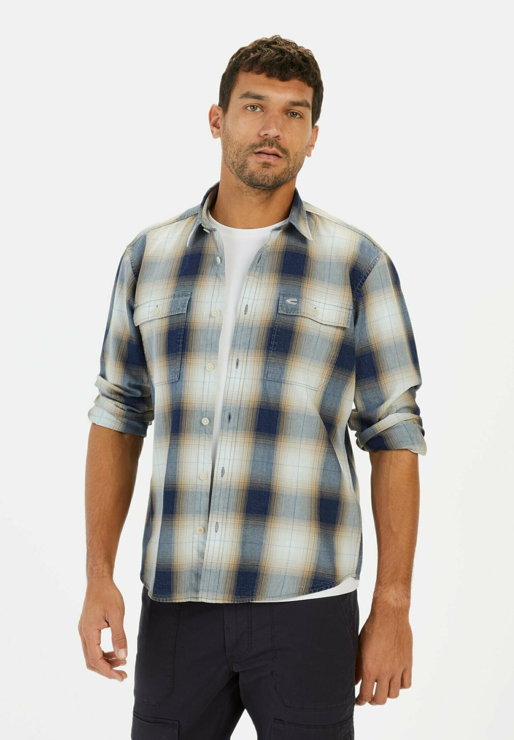 

Рубашка REGULAR FIT LANGARM camel active, синий