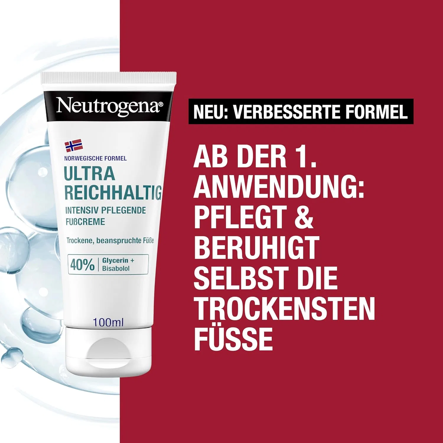Увлажняющий крем для ног Neutrogena Norwegian Formula, 100 мл Neutrogena — фото 2