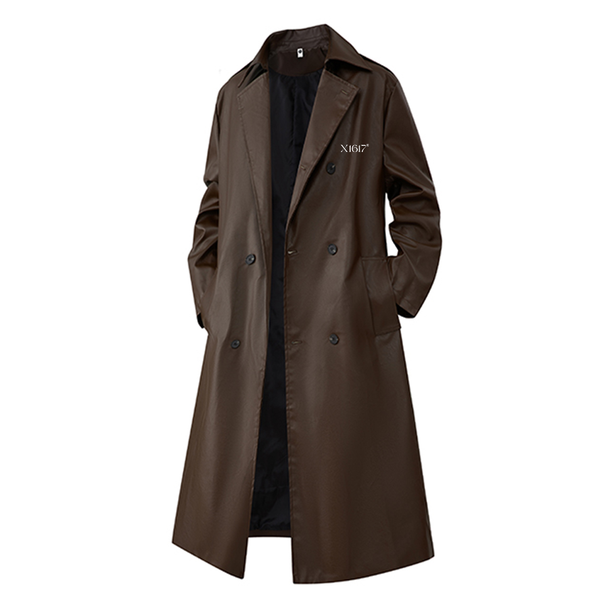 

Пальто Unisex Lapel Moderate X1617, coffee coat