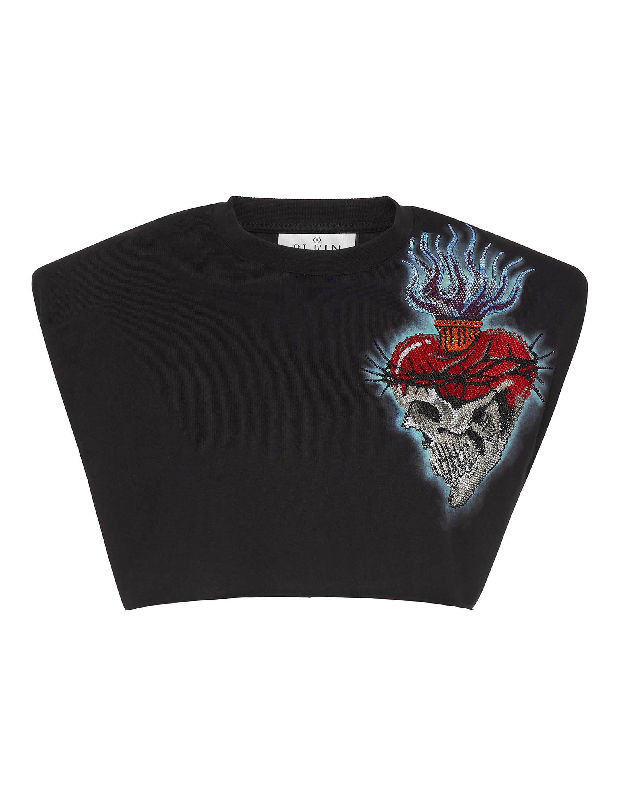 

Наплечники укороченный топ Love Tattoo PHILIPP PLEIN, черный