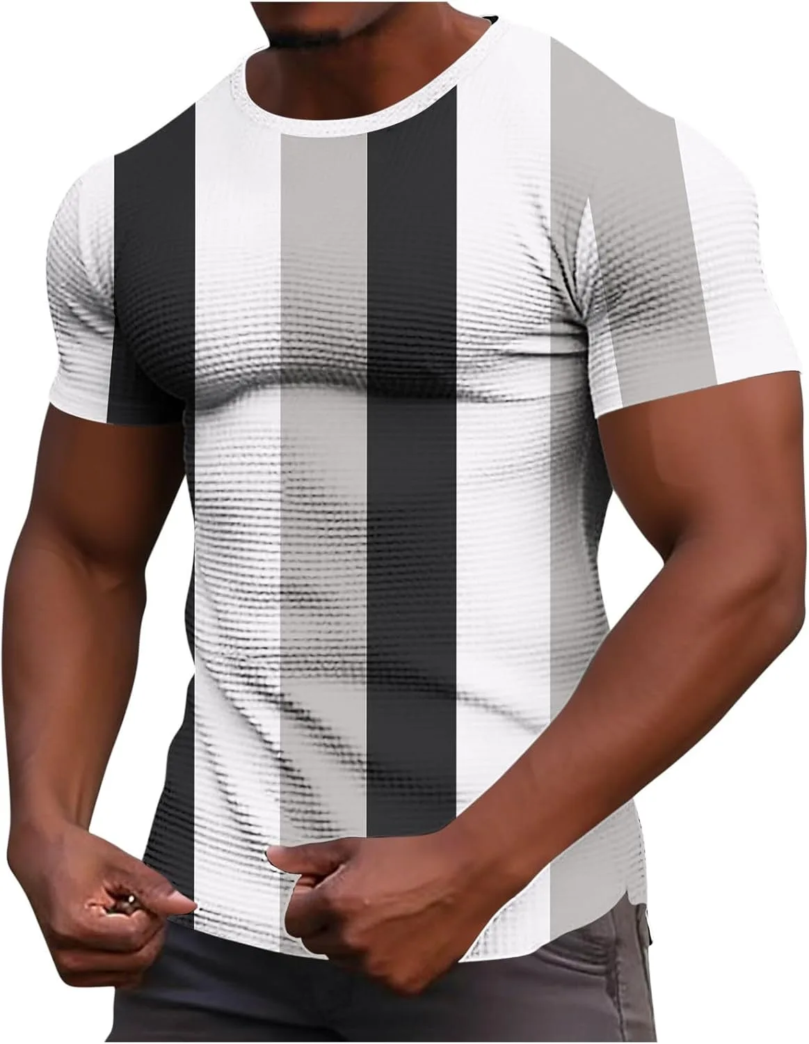 

Футболка мужская Color Block Casual Loose Stretchy