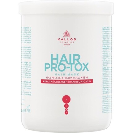 

Крем-маска для волос Kjmn Hair Pro-Tox с кератином, коллагеном и гиалуроновой кислотой 1000 мл, Kallos