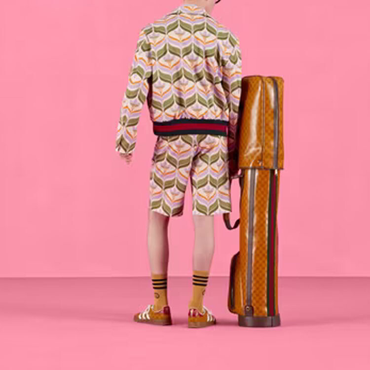 Куртка Adidas Originals X ADIDAS унисекс зеленая Gucci, зеленый — фото 3