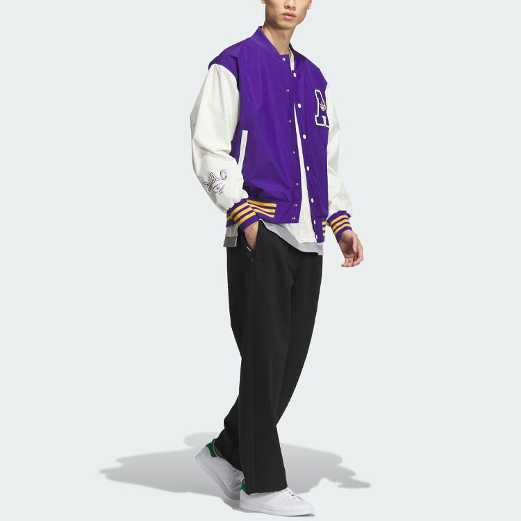 Бомбер Adidas Originals RIFTA, хаки/фиолетовый — фото 4