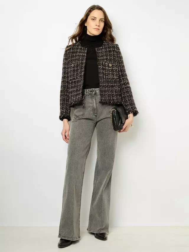 

Куртка Gerard Darel Mathilda Tweed Wool Blend, черный