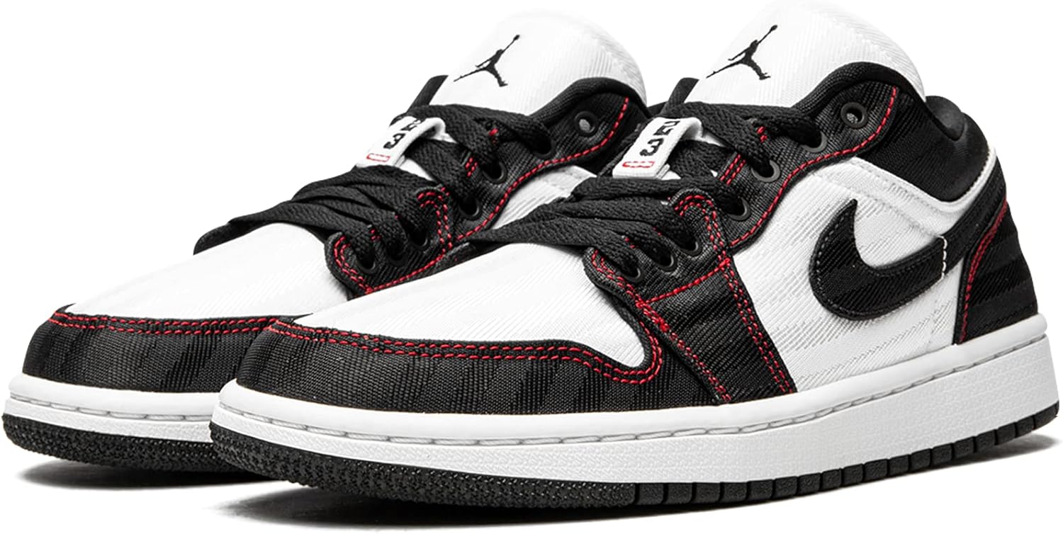 Женские кроссовки Nike WMNS Air Jordan 1 Low, белый/черный/красный — фото 2