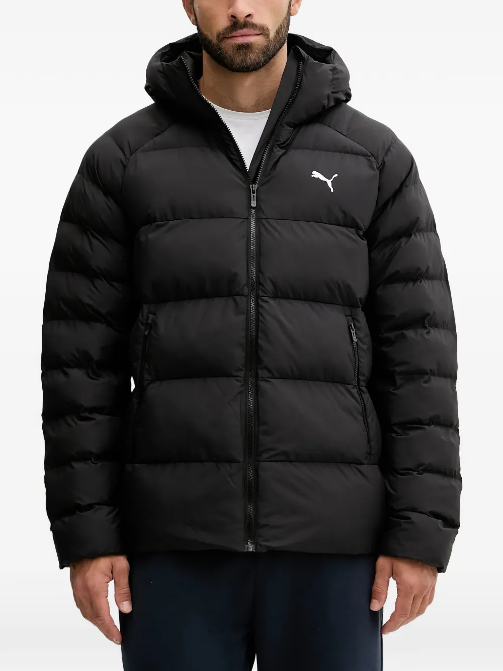 

Куртка с капюшоном и логотипом Puma, черный