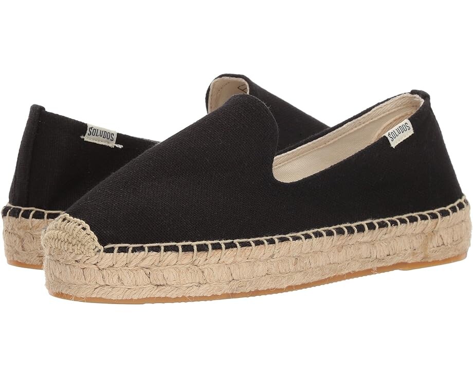 

Лоферы Soludos Platform Smoking Slipper, черный