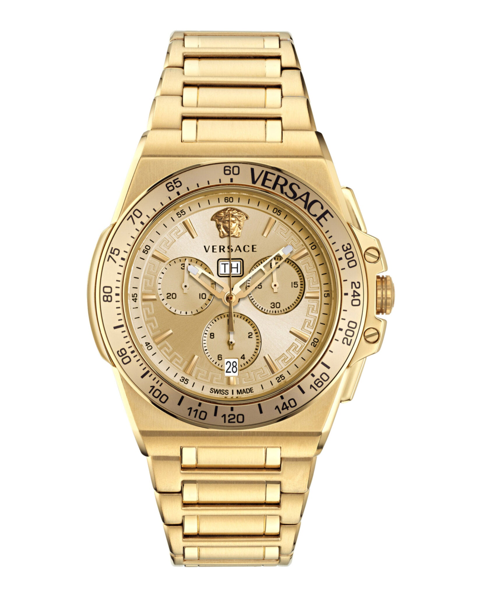 

Часы Greca Extreme Chrono Versace, золотой/золотой/золотой