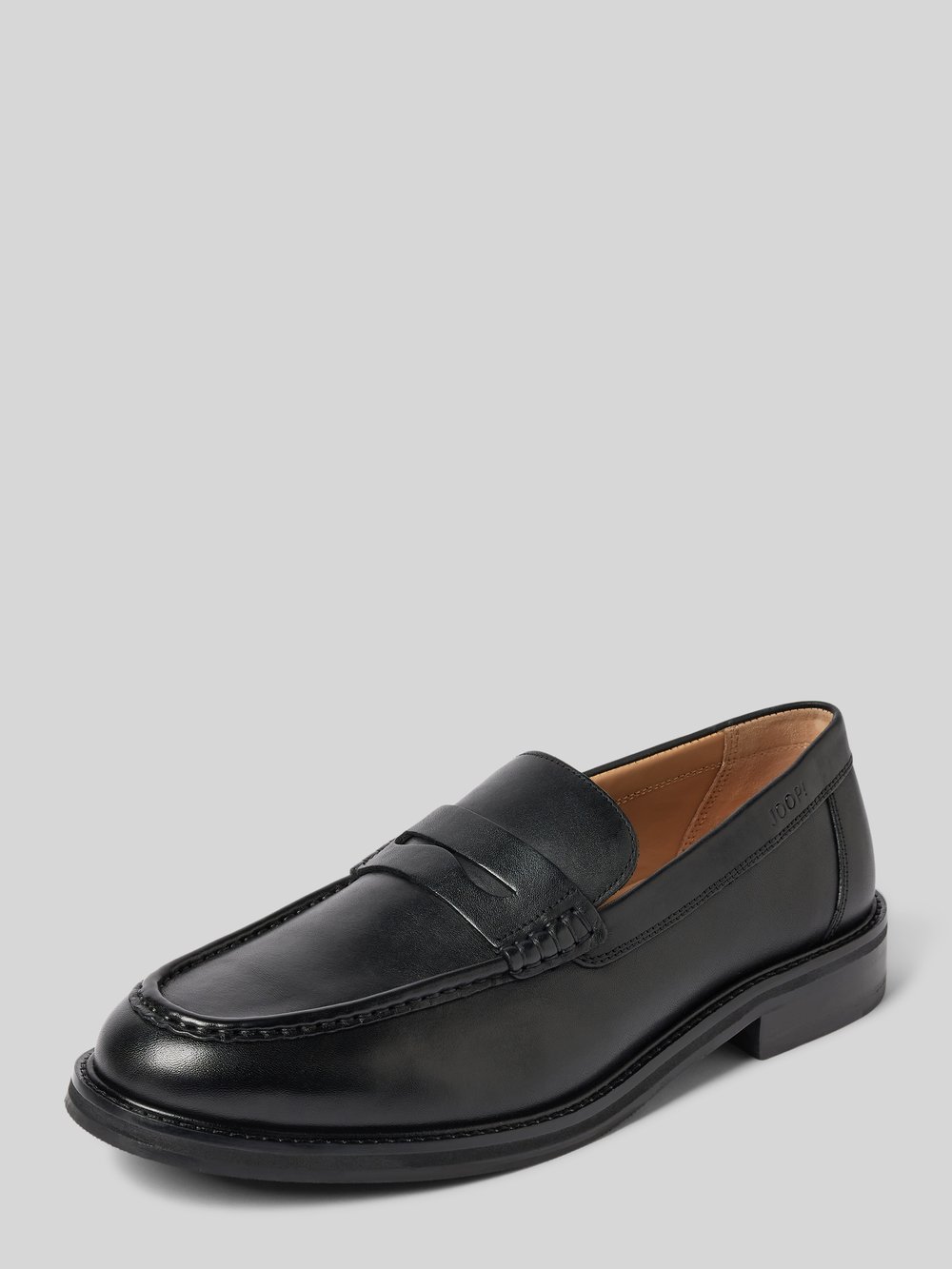 

Кожаные мокасины с тисненой этикеткой, модель 'pero archy' JOOP! SHOES, черный