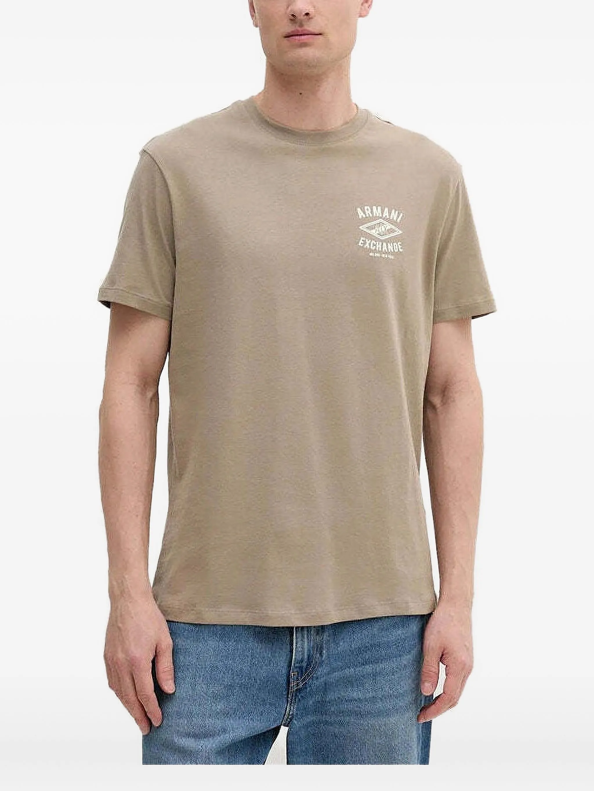 

Футболка с логотипом Armani Exchange, коричневый