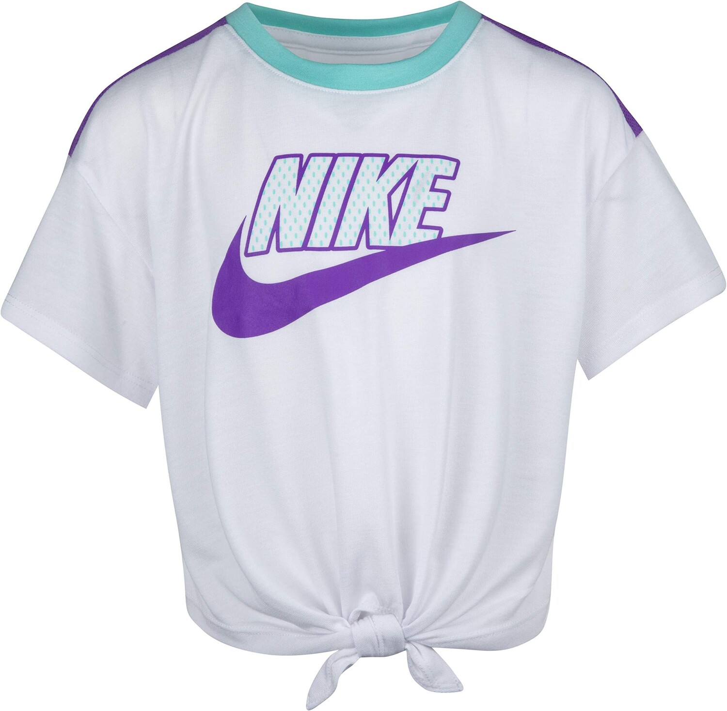 

Топ Nike Kids Boxy Tie Front Top, белый