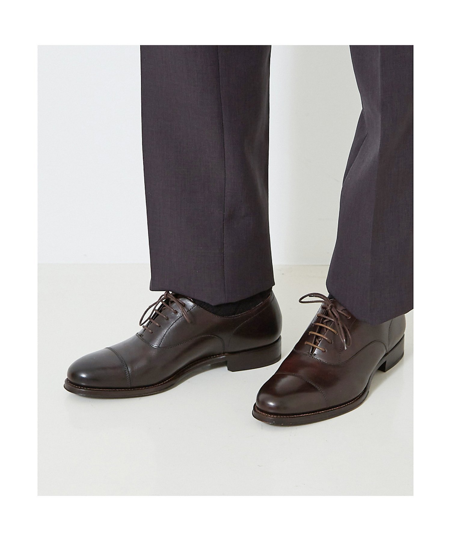 Туфли Goodyear Welt с внутренним крылом и прямым носком AlfredoBANNISTER, Dark Brown