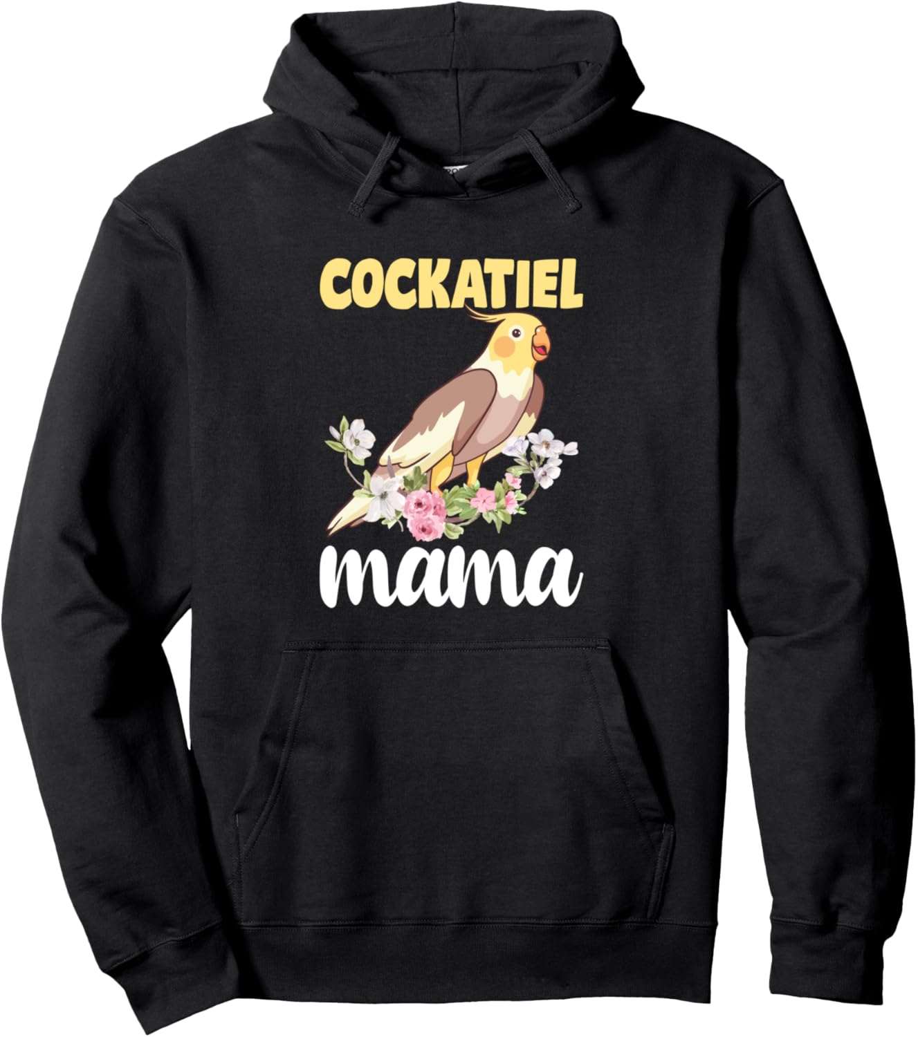 

Худи Okamai Mom Bird Watching Mother's Day Best Mom Ever, черный Birdwatching Cockatiel Rubber Apparel
